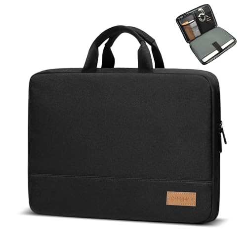 Bagasin Custodia Borsa Porta PC, 15 15,6 16 Pollici Sleeve per Laptop Resistente all'Acqua, Borsa/Caso da Trasporto per Computer Compatibile con MacBook, HP, Dell, Lenovo, Asus Notebook