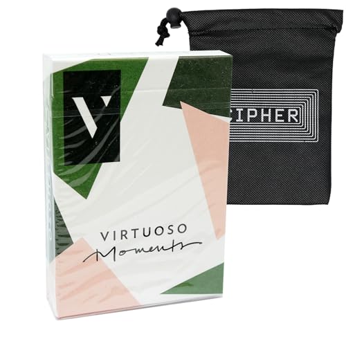 Virtuoso Open Court Cardistry Deck - Carte da gioco The Virts Moments - Include borsa per carte da gioco Cipher (Open Court I)